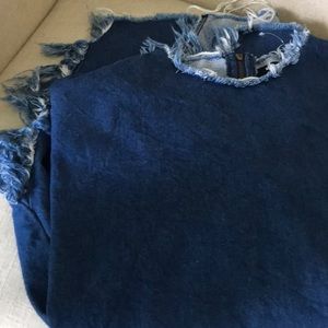 Urban Outfitters destroyed denim festival top